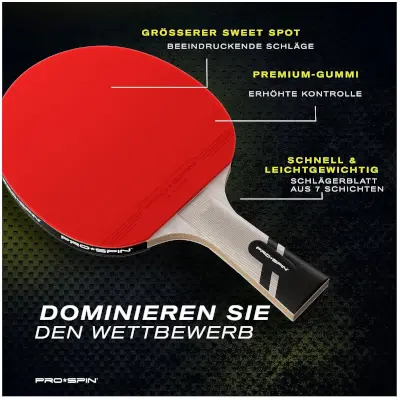 Bester Tischtennisschläger Pro Spin Carbon Dom